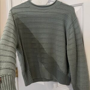 Women's Green Knit Sweater